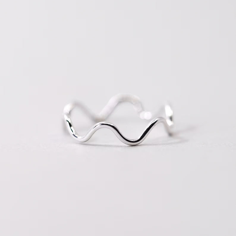 Squiggle Stack Ring