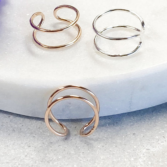 Double ear cuff