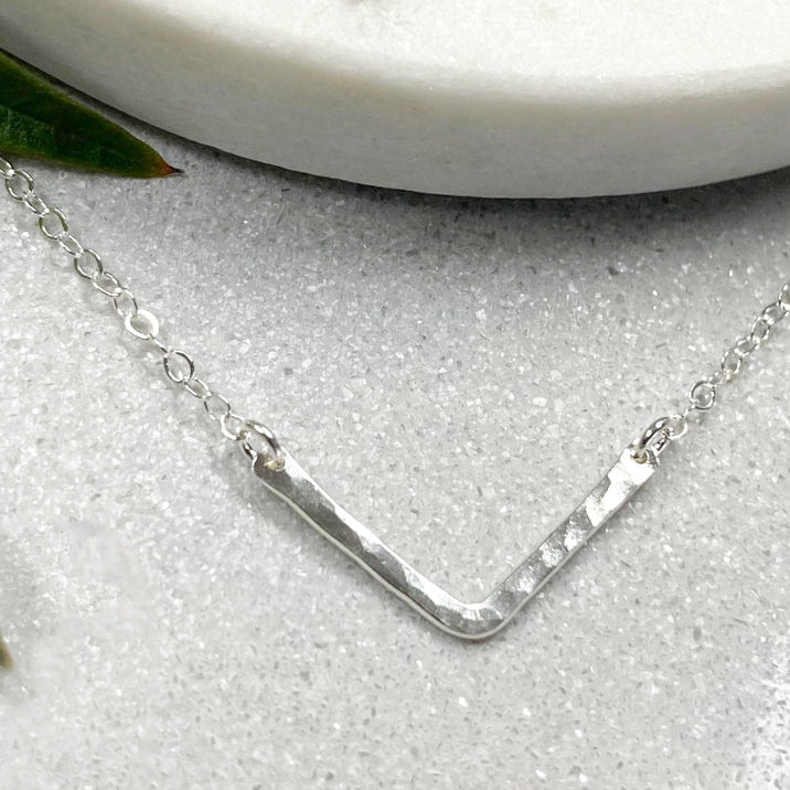 Mini Chevron Necklace - 14K Gold Filled or Sterling Silver