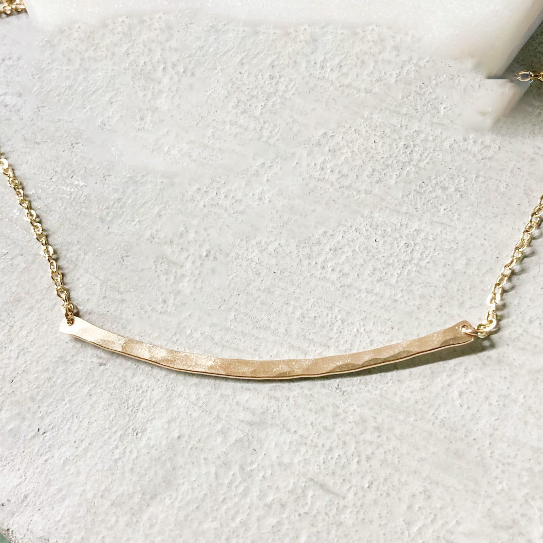 Minimalist Bar Necklace - 14K Gold Filled or Sterling Silver