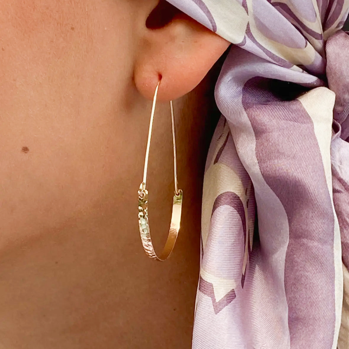 Peaceful Easy Hoops - 14K Gold Filled or Sterling Silver