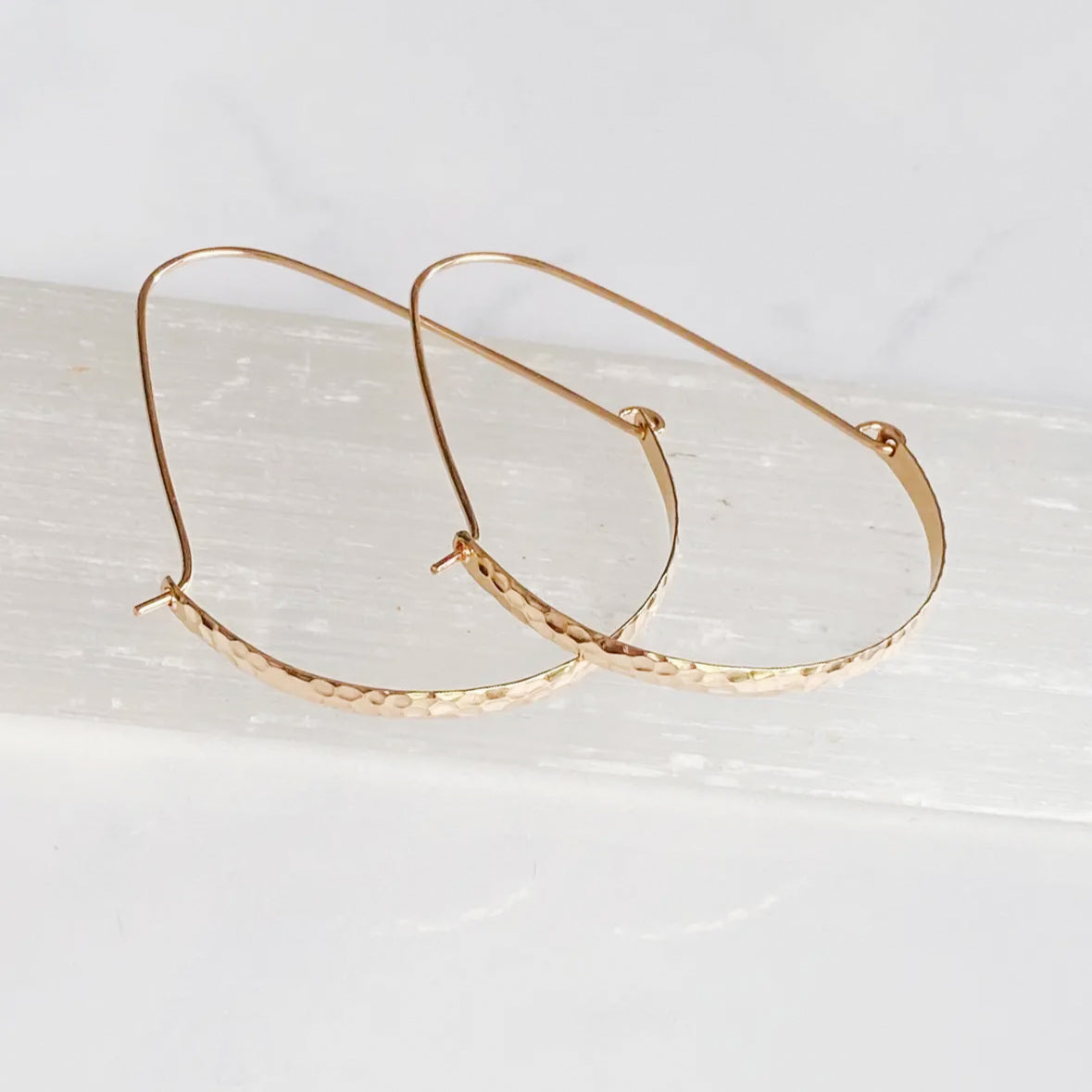 Peaceful Easy Hoops - 14K Gold Filled or Sterling Silver